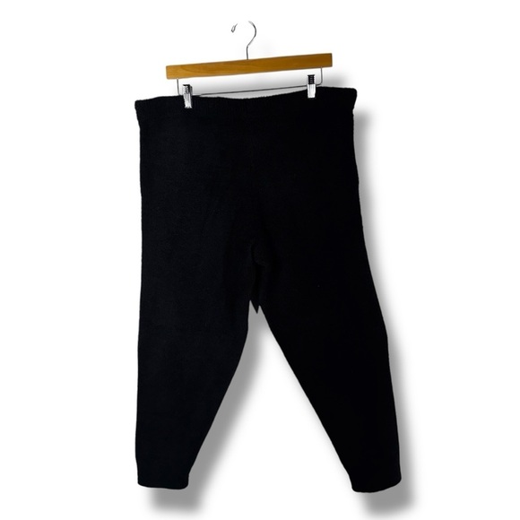 Softies Solid Marshmallow Hoodie Lounge Set, Black, Size XL - Picture 16 of 16